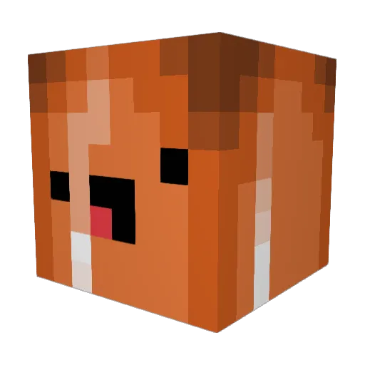 Mowza2k2 Minecraft avatar head, 3D render