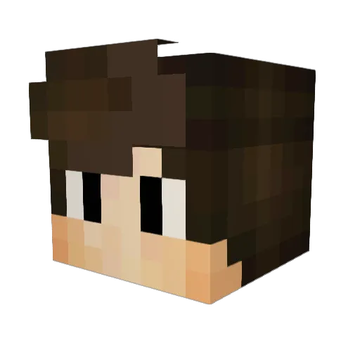 Mox666 Minecraft avatar head, 3D render
