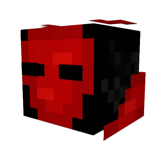 MoxProo Minecraft avatar head, 3D render