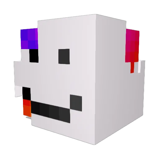 Moxas132 Minecraft avatar head, 3D render