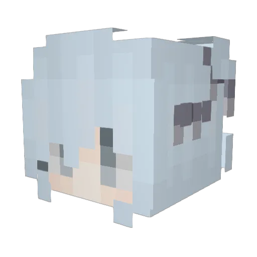 Moxi826 Minecraft avatar head, 3D render