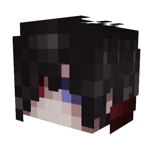 Moxiba Minecraft avatar head, 3D render