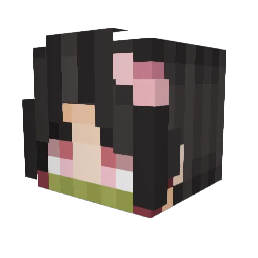 MoxieFirstTea Minecraft avatar head, 3D render