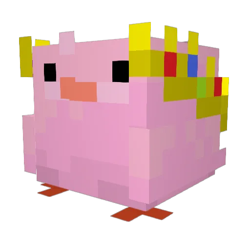 Moxikyu Minecraft avatar head, 3D render