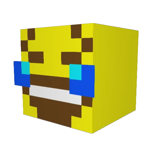 Moxinatore Minecraft avatar head, 3D render
