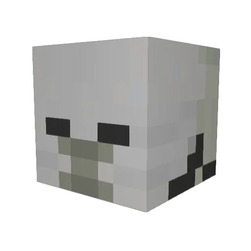 MoxxSC Minecraft avatar head, 3D render