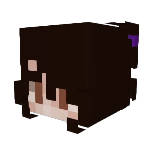 MoxxiMad Minecraft avatar head, 3D render