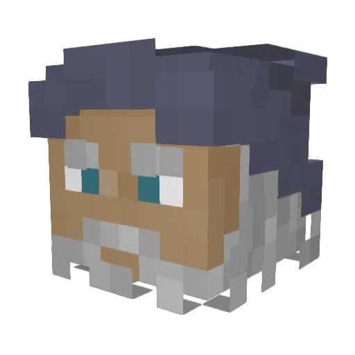 Moxy24 Minecraft avatar head, 3D render