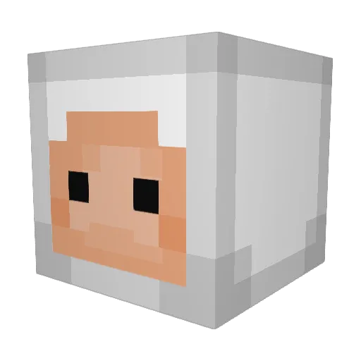 MoyLevi Minecraft avatar head, 3D render