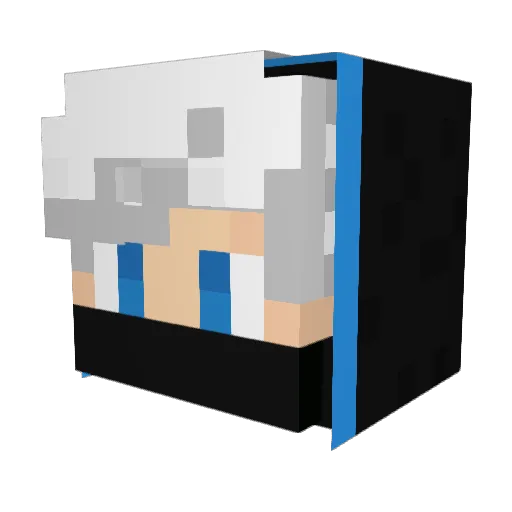 MoyTheGamer4 Minecraft avatar head, 3D render