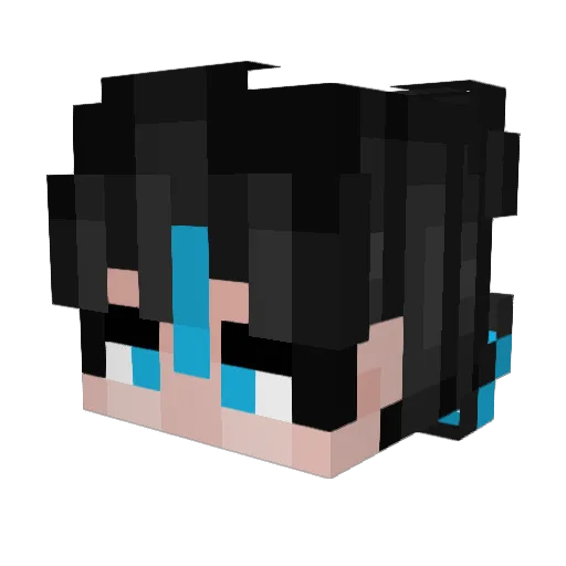 MoyXT Minecraft avatar head, 3D render