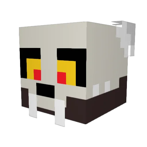 MoyaNinja Minecraft avatar head, 3D render