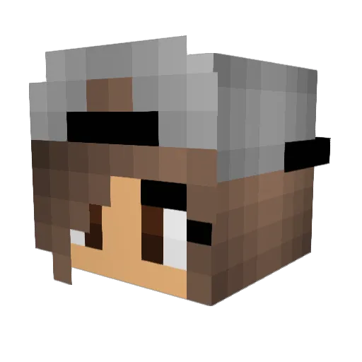 Moyo10 Minecraft avatar head, 3D render