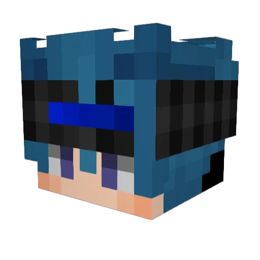 Moyshi0 Minecraft avatar head, 3D render