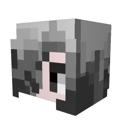 Moyu_Escape Minecraft avatar head, 3D render