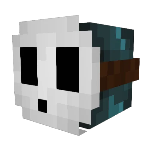 Moyzii Minecraft avatar head, 3D render