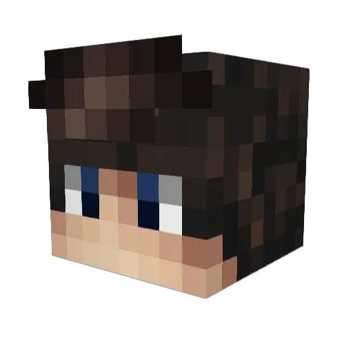 Mozardeus Minecraft avatar head, 3D render