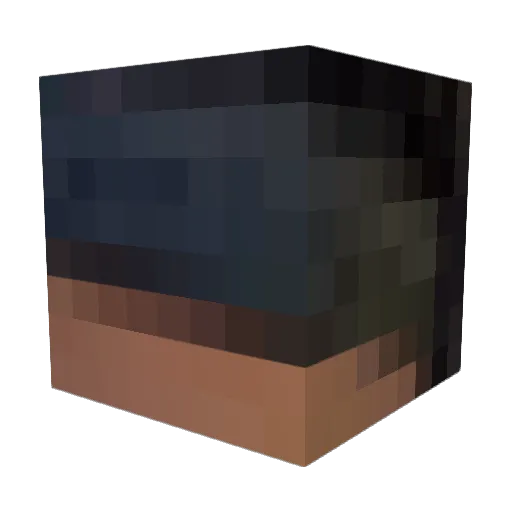 Mozartsans Minecraft avatar head, 3D render