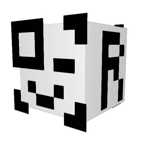 Mozesk Minecraft avatar head, 3D render
