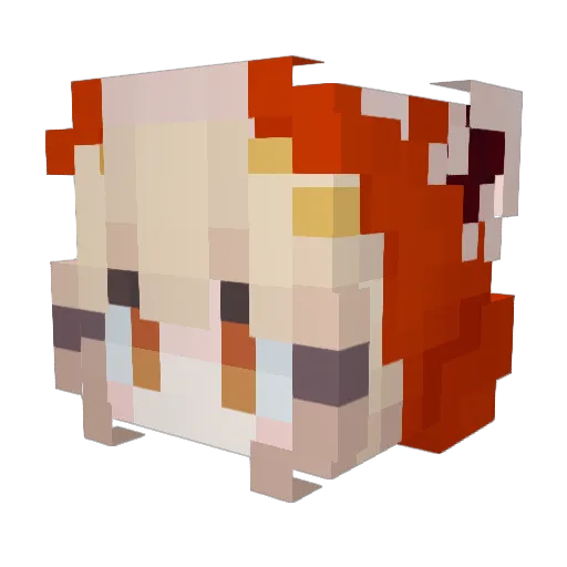 MozhnoProstoVika Minecraft avatar head, 3D render