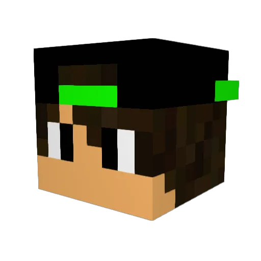 Mozila_Games Minecraft avatar head, 3D render