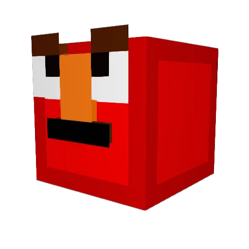 Mozilla683 Minecraft avatar head, 3D render