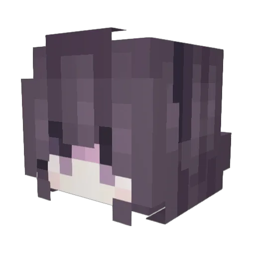 Mozilla999 Minecraft avatar head, 3D render