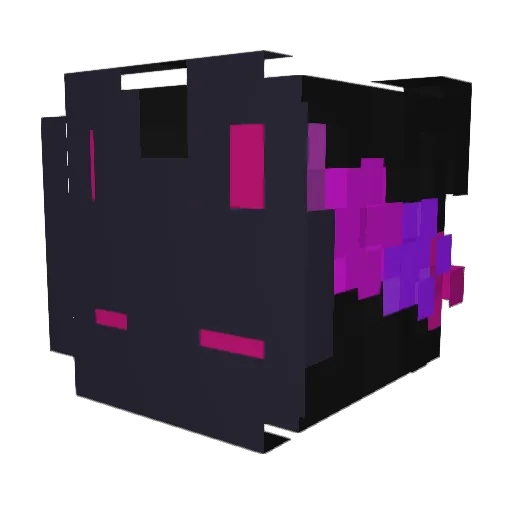 MozillaFurryFox Minecraft avatar head, 3D render
