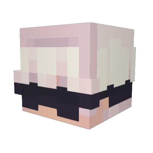 Mozthunder Minecraft avatar head, 3D render
