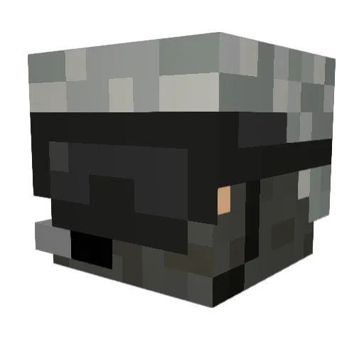 Mozuq48 Minecraft avatar head, 3D render