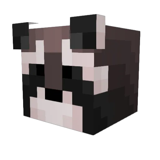 Mozz76 Minecraft avatar head, 3D render