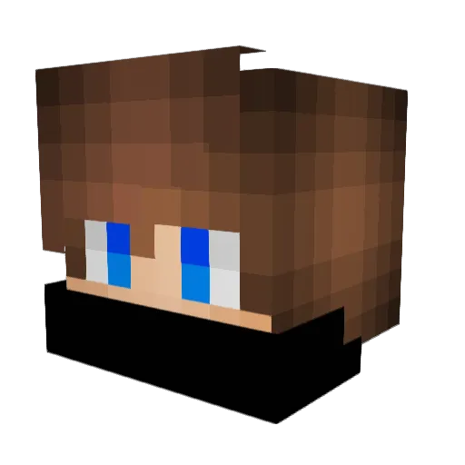 Mozza24 Minecraft avatar head, 3D render