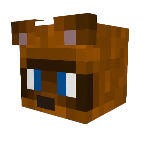 Mozzagamer16 Minecraft avatar head, 3D render