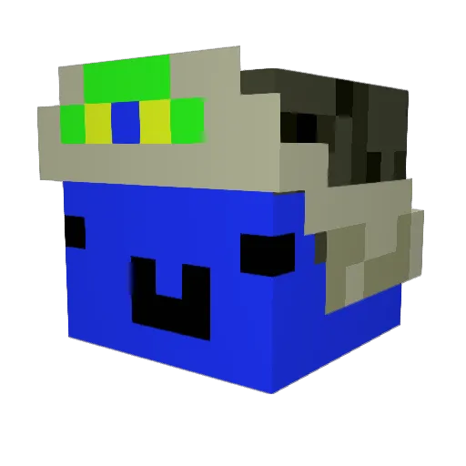 MpLH Minecraft avatar head, 3D render