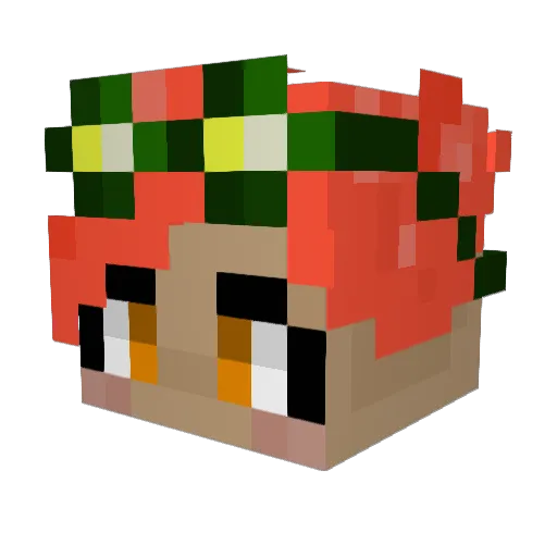 Mpants2k Minecraft avatar head, 3D render