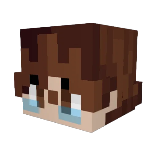 Mpbw7 Minecraft avatar head, 3D render
