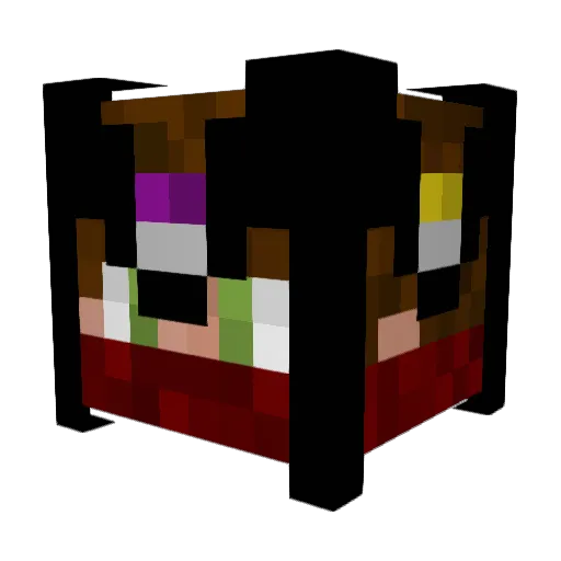 Mpz5 Minecraft avatar head, 3D render