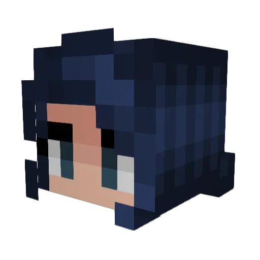 Mqdison Minecraft avatar head, 3D render