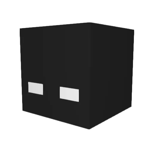 Mqksss Minecraft avatar head, 3D render