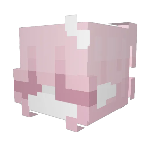 Mqlak Minecraft avatar head, 3D render