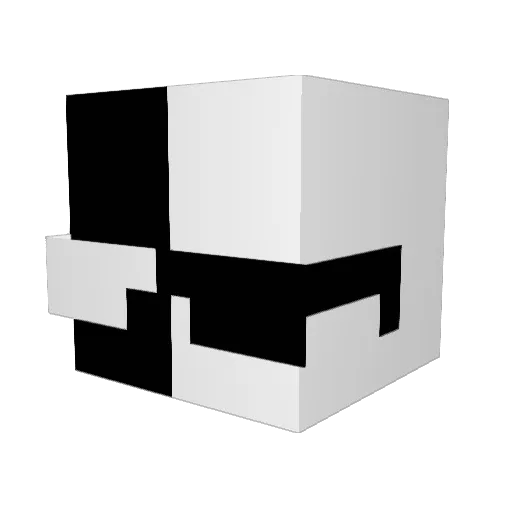 Mqnkys Minecraft avatar head, 3D render