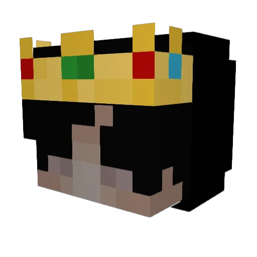 Mqrk Minecraft avatar head, 3D render