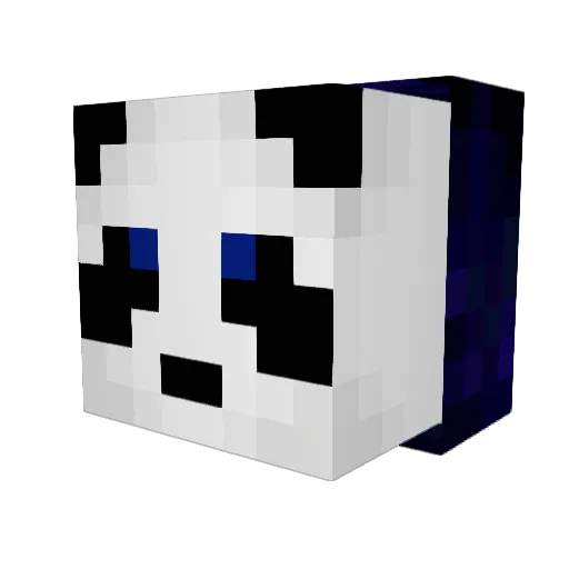 Mqrtijn_ Minecraft avatar head, 3D render