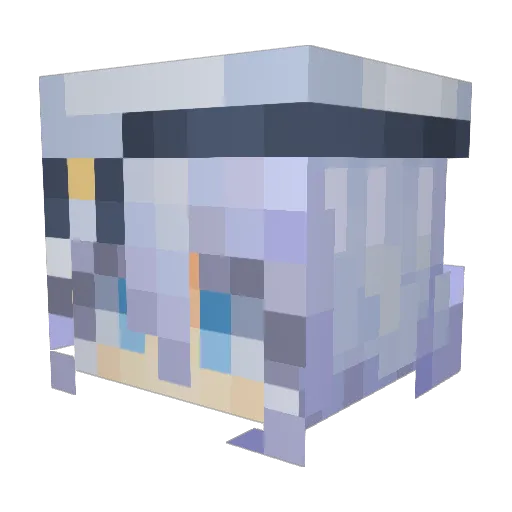 Mqshir0 Minecraft avatar head, 3D render