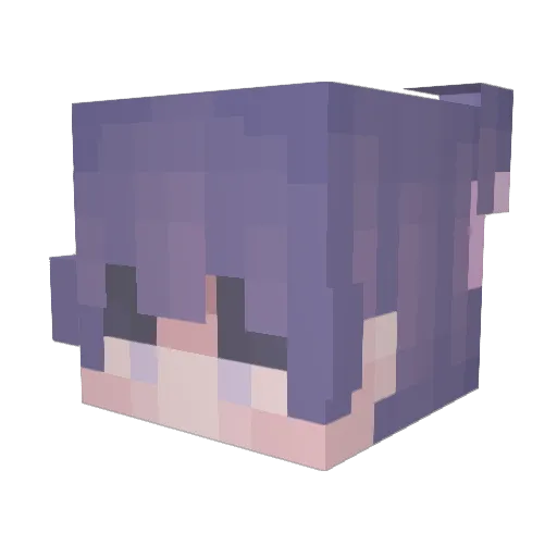 Mqsite Minecraft avatar head, 3D render