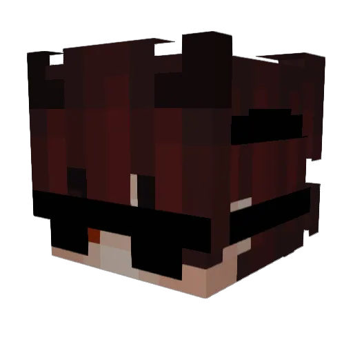 Mqxm Minecraft avatar head, 3D render
