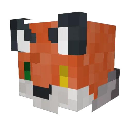 Mr1shadow Minecraft avatar head, 3D render