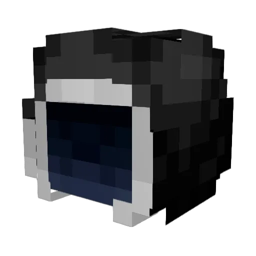 Mr2point3L Minecraft avatar head, 3D render
