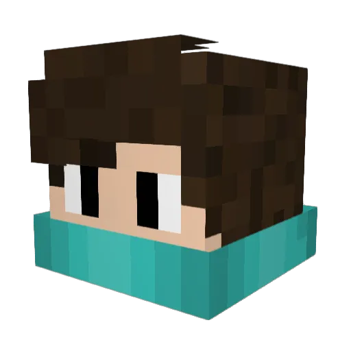 Mr5s Minecraft avatar head, 3D render