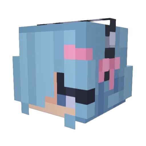 Mr724 Minecraft avatar head, 3D render
